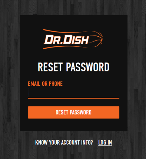 What is my Dr. Dish account password?