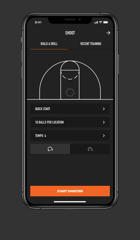 Dr. Dish Home Basketball Rebounding Machine- Custom App Drills