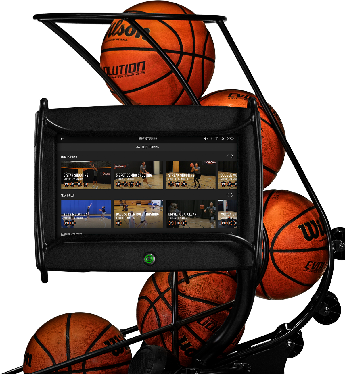 Dr. Dish CT Basketball Rebounding Machine- Training Library