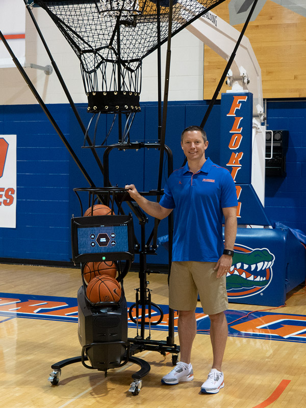 Mike White Florida Basketball Shooting Machine