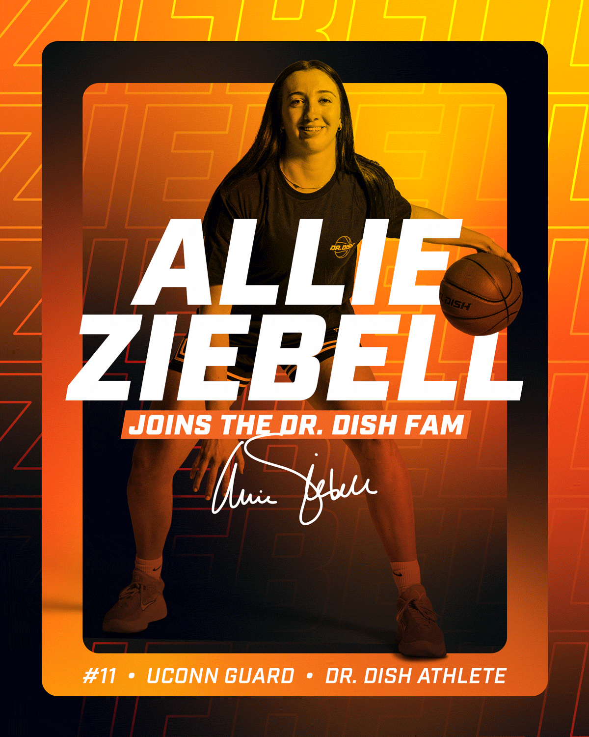UConn Guard Allie Ziebell Joins the Dr. Dish Basketball Fam