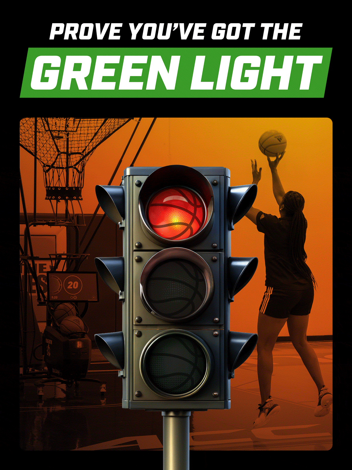 Green Light Shooting Challenge with Dr. Dish Basketball