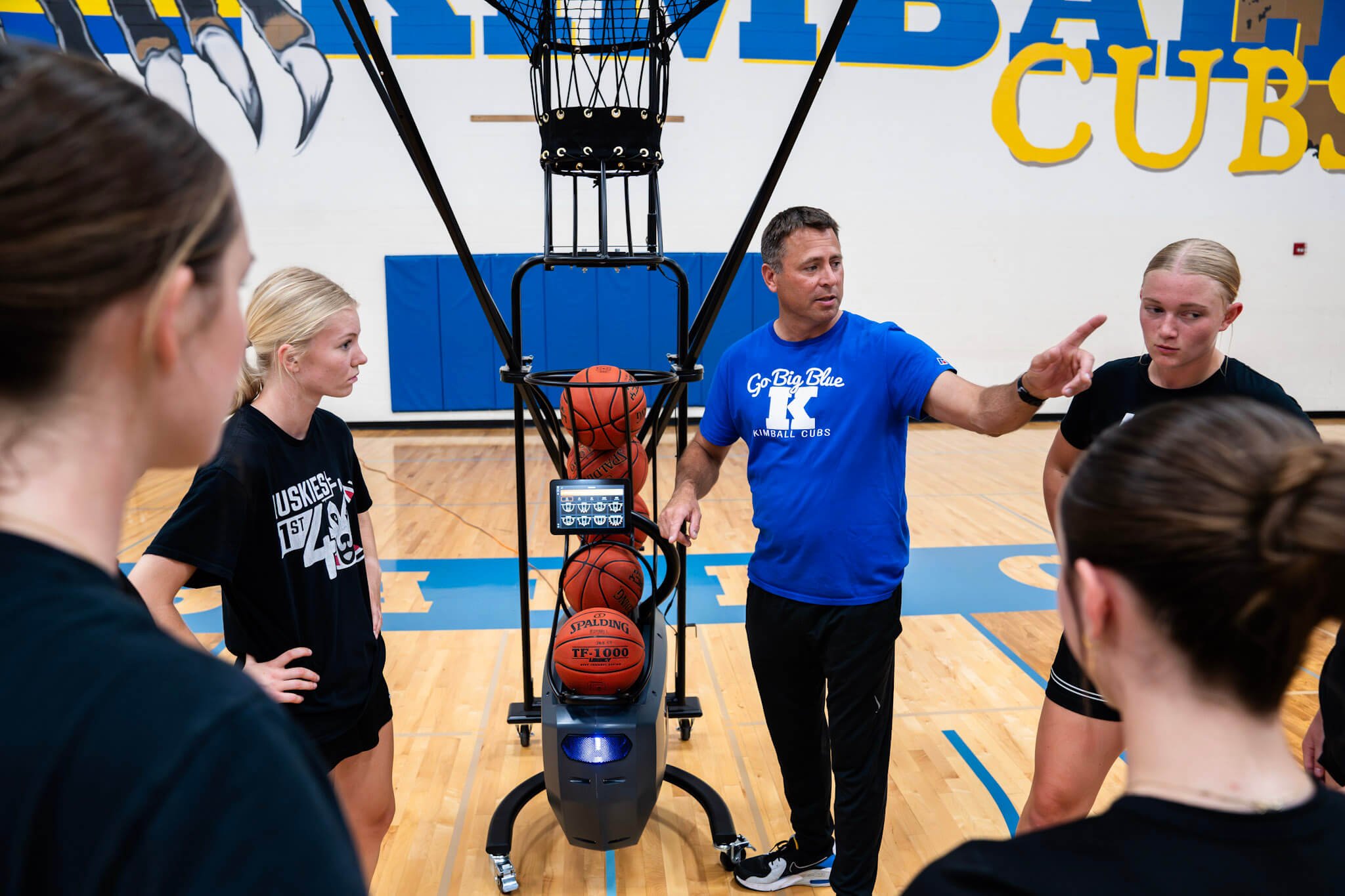 Coach with Dr. Dish Basketball Shooting Machine